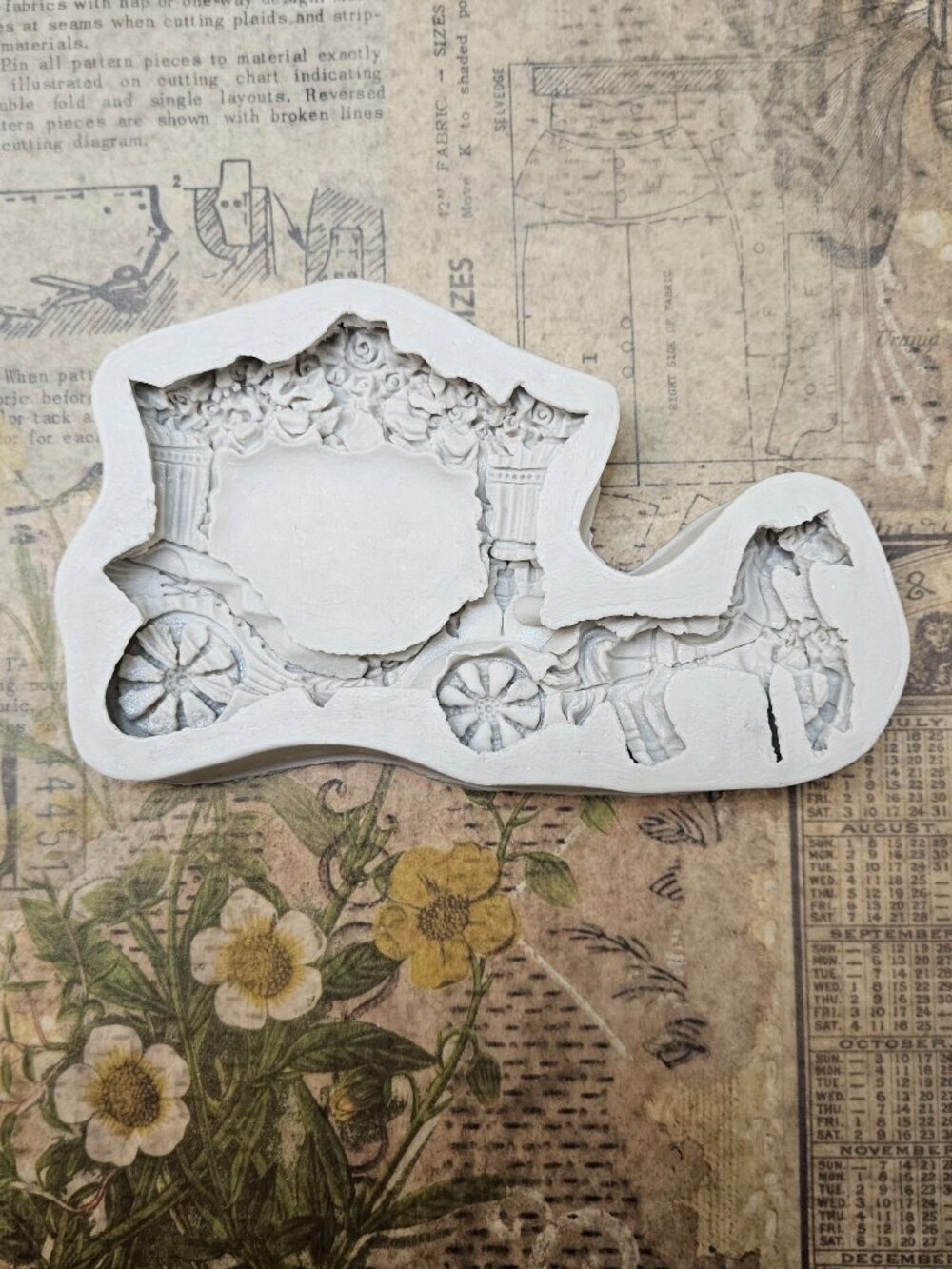 Horse Carriage Silicone Mold